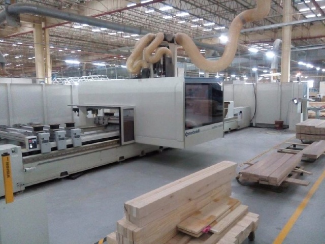 现代木制家具生产工厂现场机械设备图片,看看你认识哪几种?